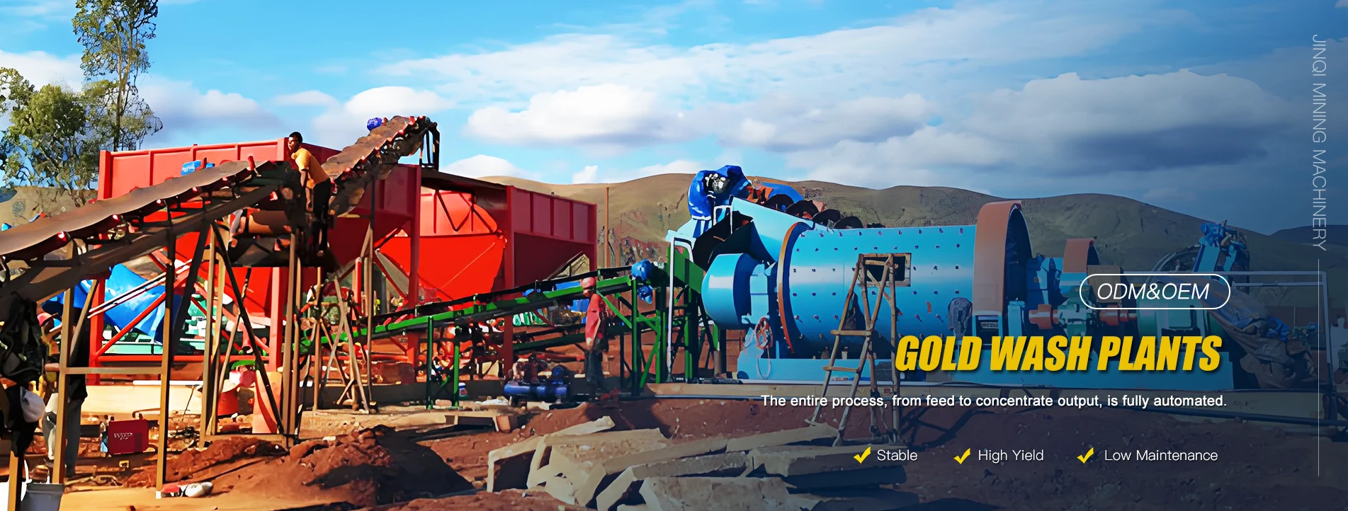 Augstas veiktspējas zelta mazgāšanas iekārtu rūpnīca